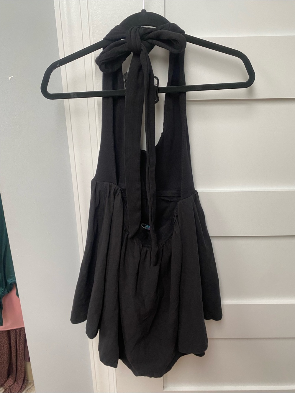 Free People Baja black mini cotton romper dress - Picture 8 of 10